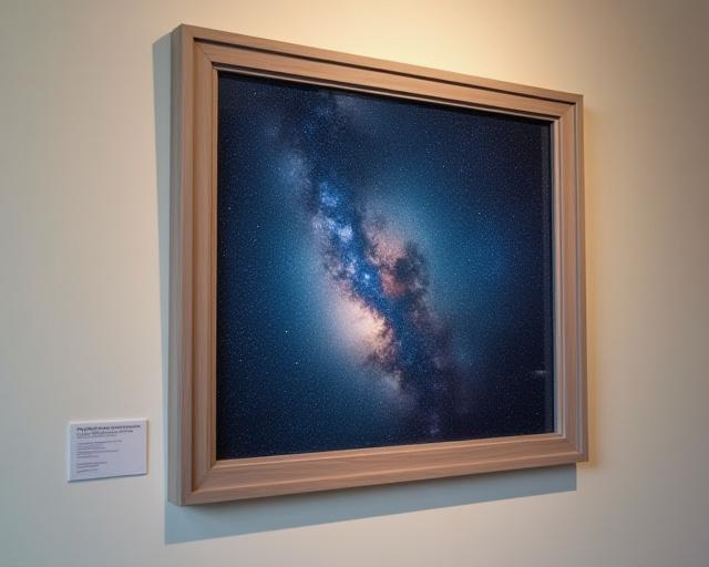 Professional astronomical photography framed art